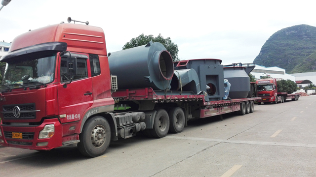 桂林鴻程立磨完成HLM1700又一條生產線，并交付客戶
　　